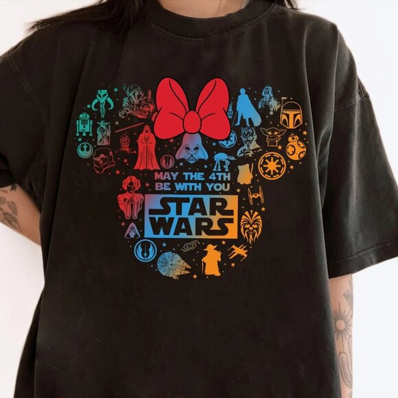 Samantha S Other - Star Wars Mickey Ears May The 4th Be With You Unisex T-Shirt 90